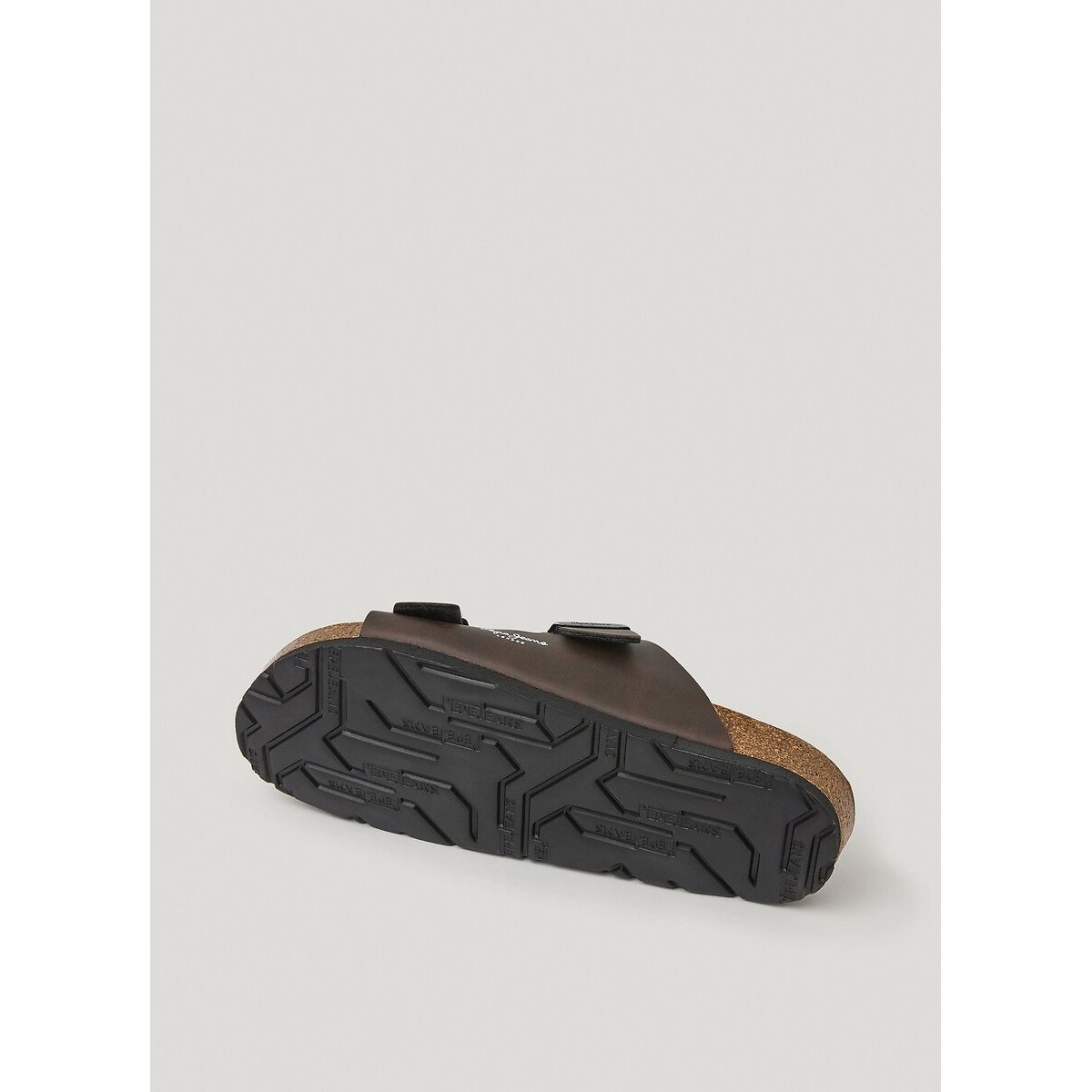 Mules doubles brides DOUBLE KANSAS marron, PEPE JEANS