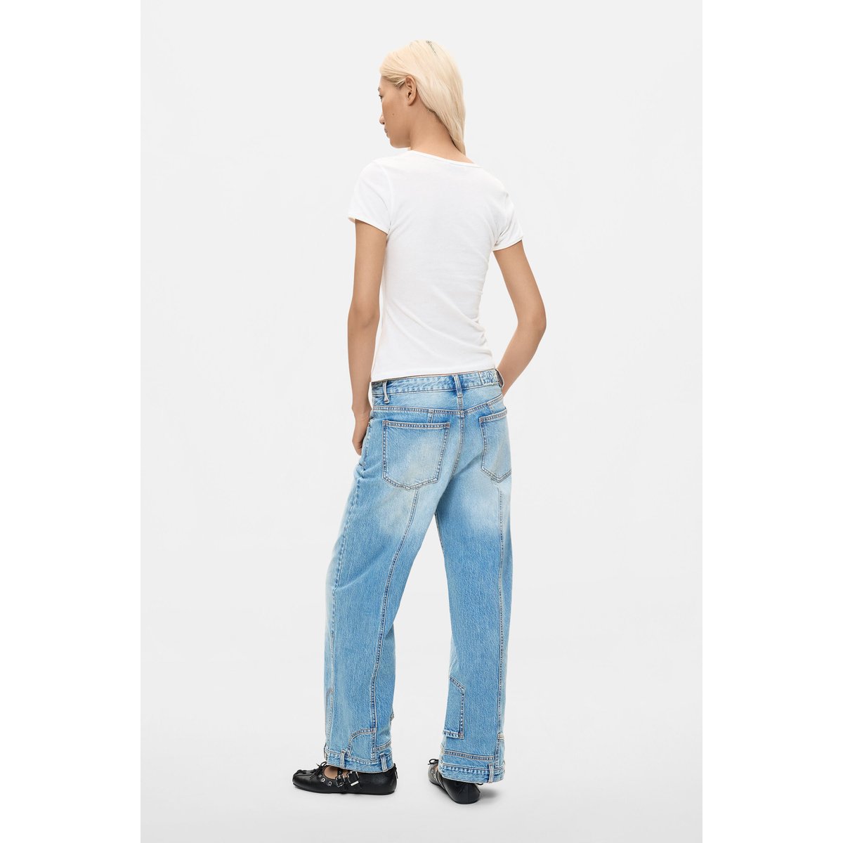 Jean à jambe large bleu clair, DESIGUAL