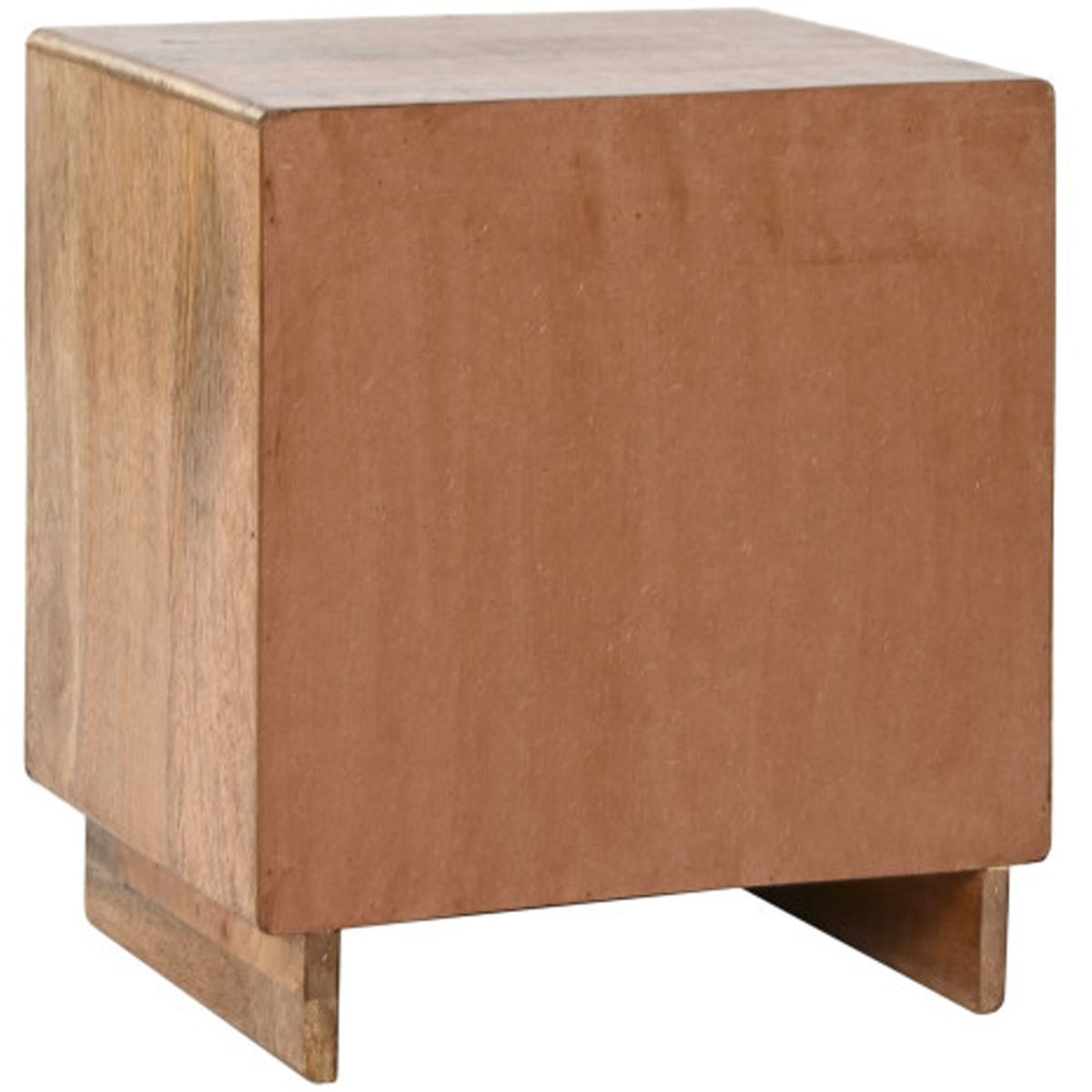 Table de chevet en bois de mangue 2 tiroirs 40x32x46.5cm bois, WADIGA