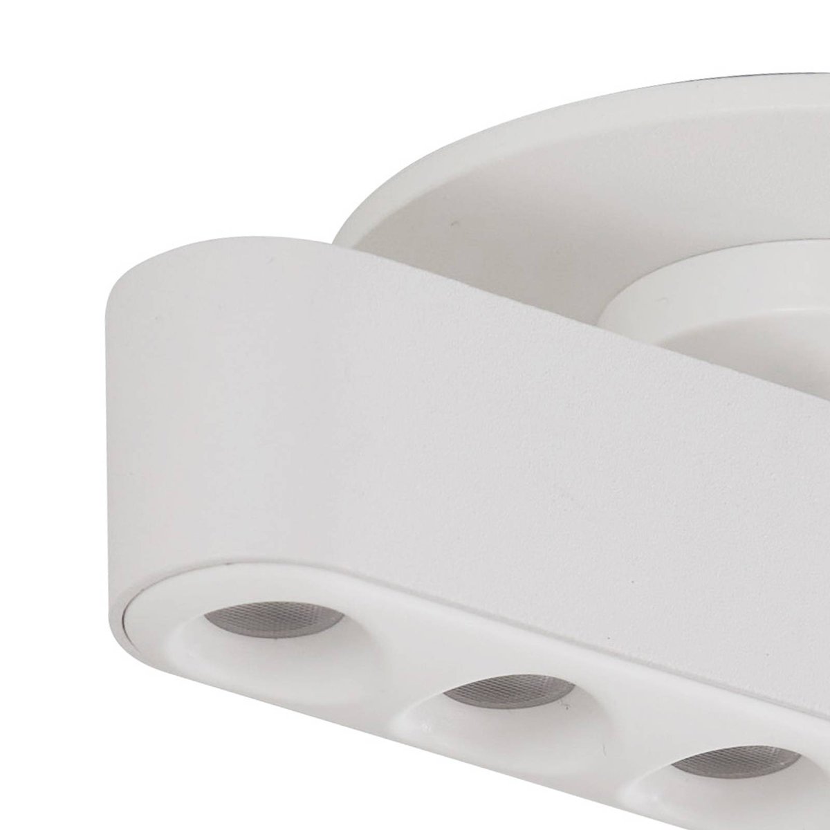 Plafonnier en aluminium moderneLED, Eldrin blanc, LINDBY