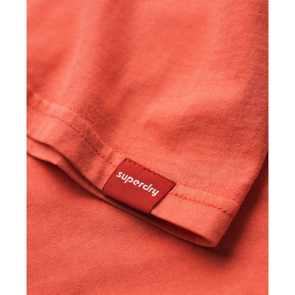 T-shirt Vintage Logo fluo corail eaux profondes, SUPERDRY