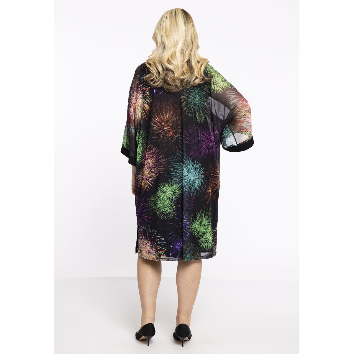 Kimono imprimé / imprimée noir, YOEK