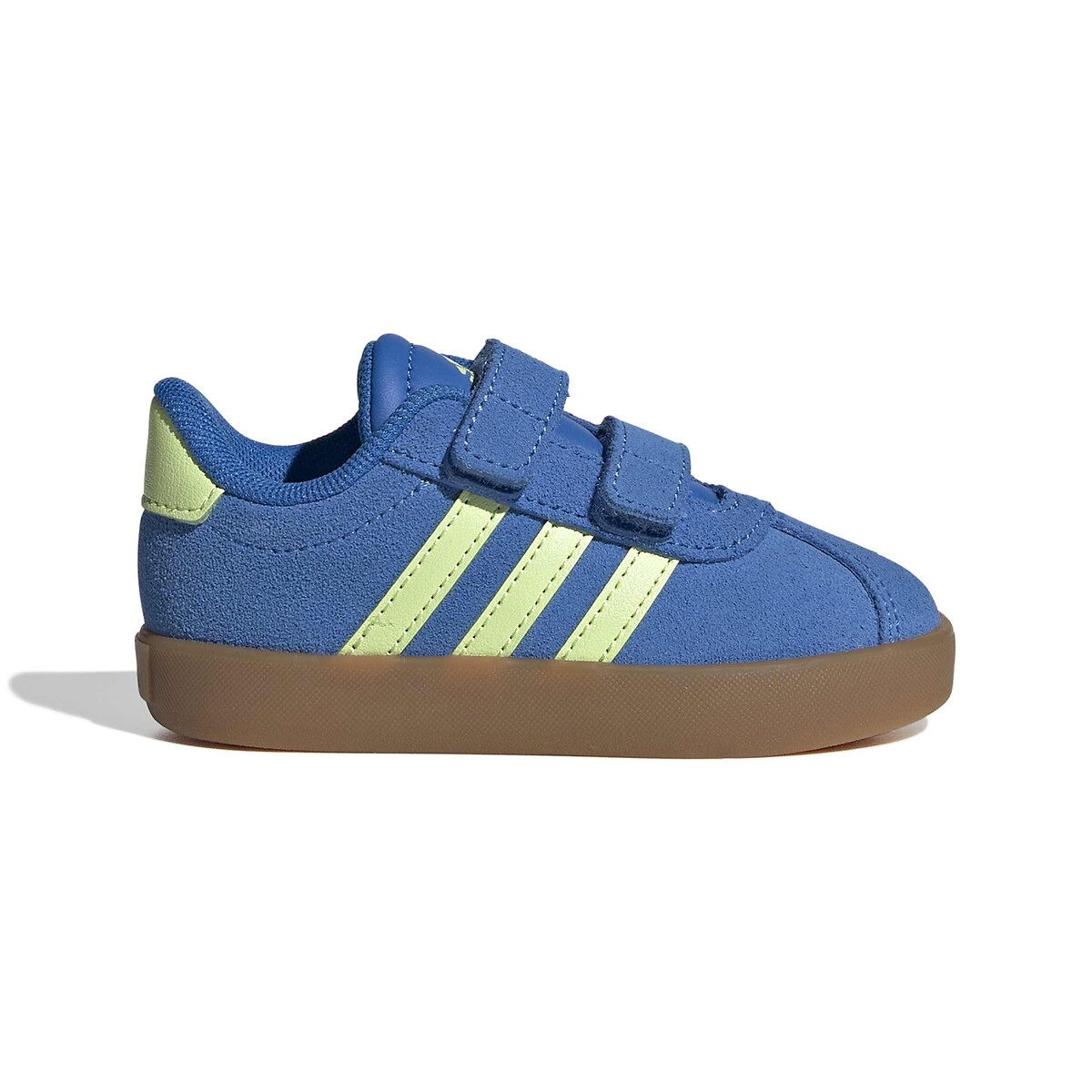 Baskets cuir VL Court 3.0 bleu/vert, ADIDAS SPORTSWEAR