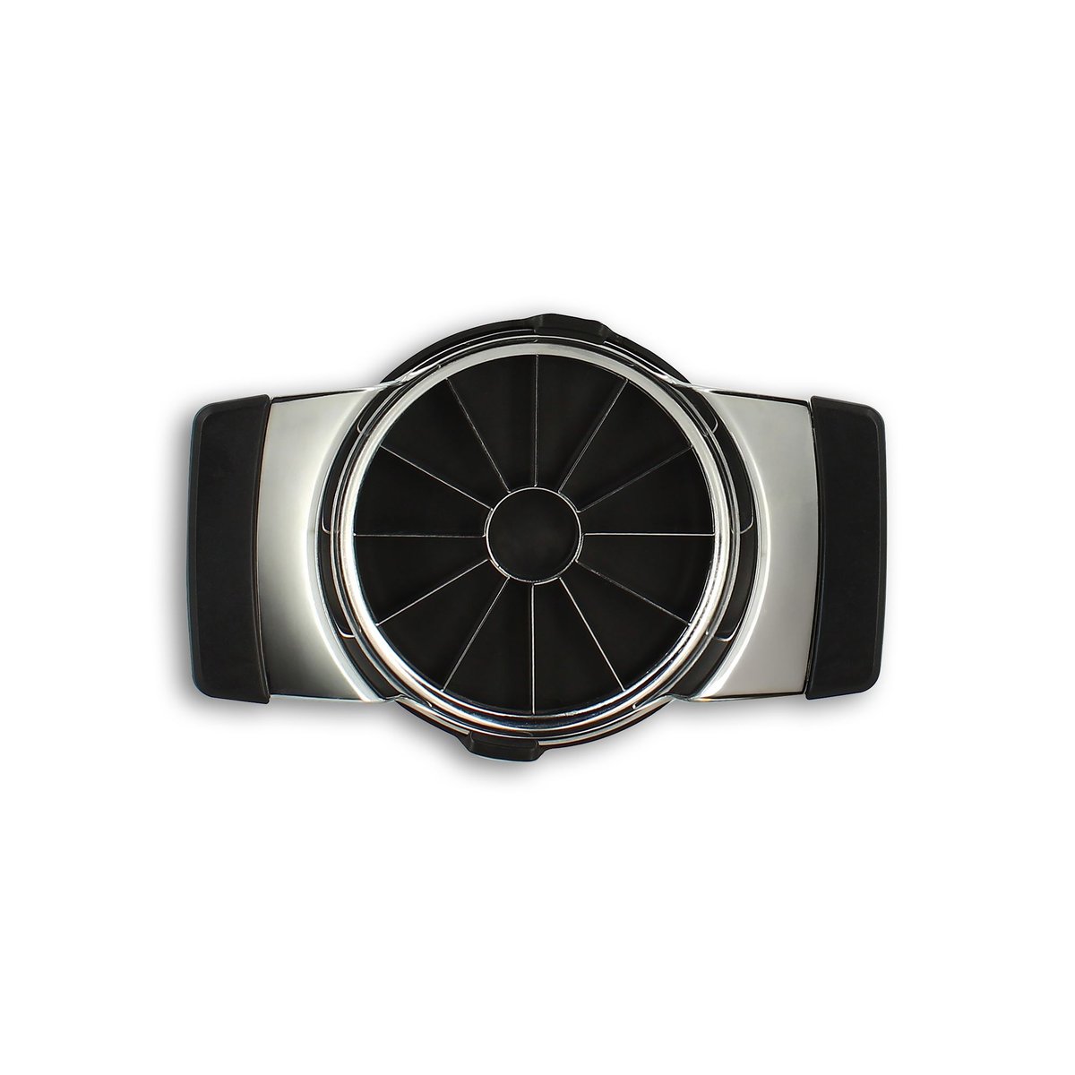 Coupe pomme en acier inoxydable, DELUXE inox-noir, MENASTYL