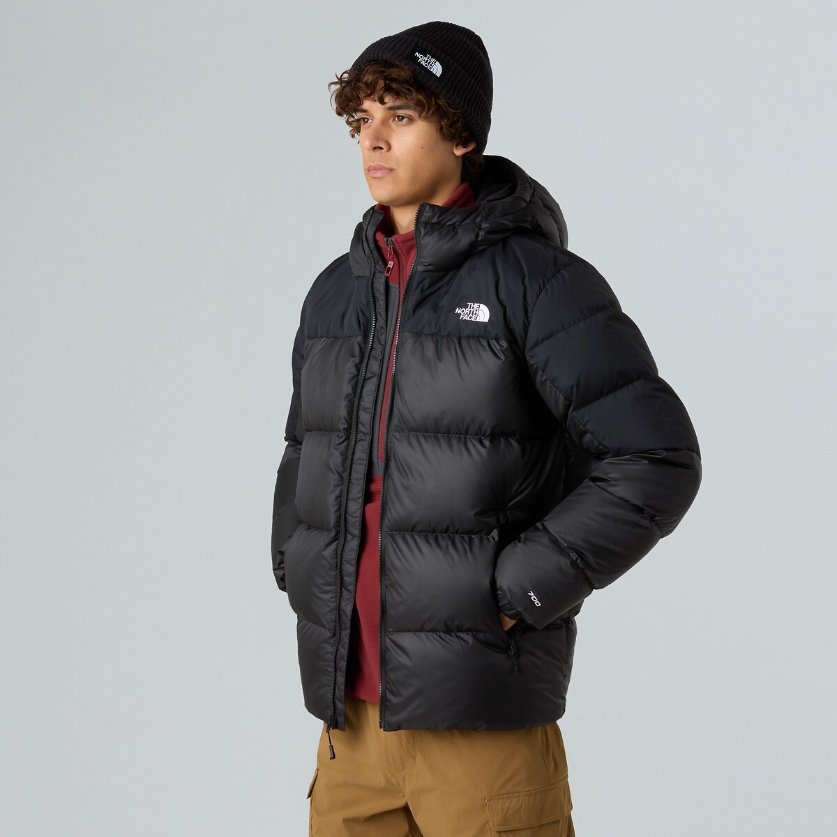 Diablo Down quilted padded jacket with hood black, THE NORTH FACE