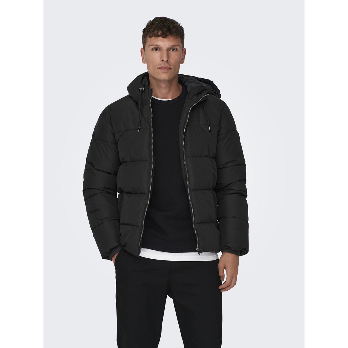Doudoune noire - black, ONLY & SONS