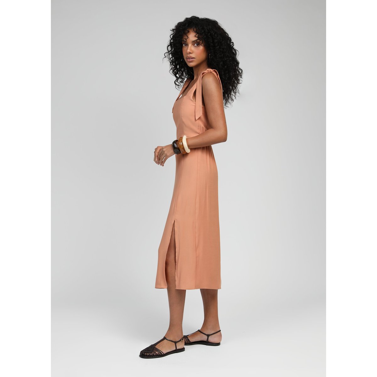 Robe Midi MANTA terracotta, AN'GE