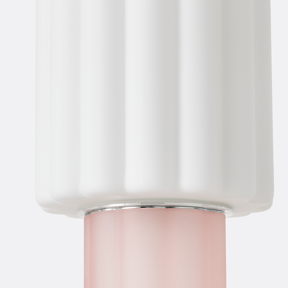 Lampe à poser, en verre coloré et opaline, JUSTYNA rose, LA REDOUTE INTERIEURS