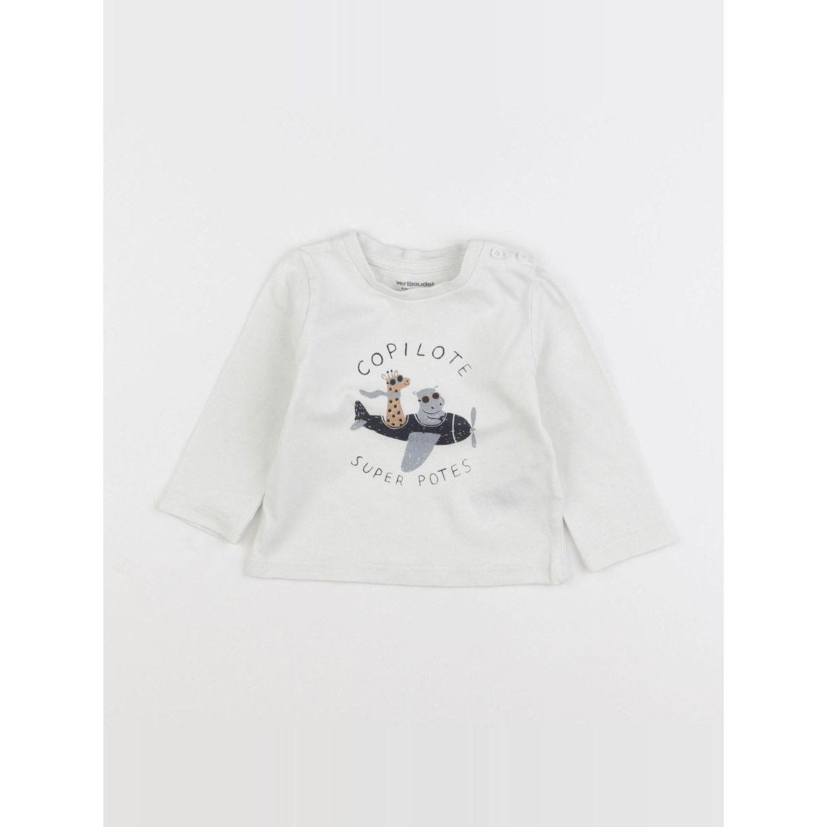 Tee-shirt - Très bon état blanc, VERTBAUDET