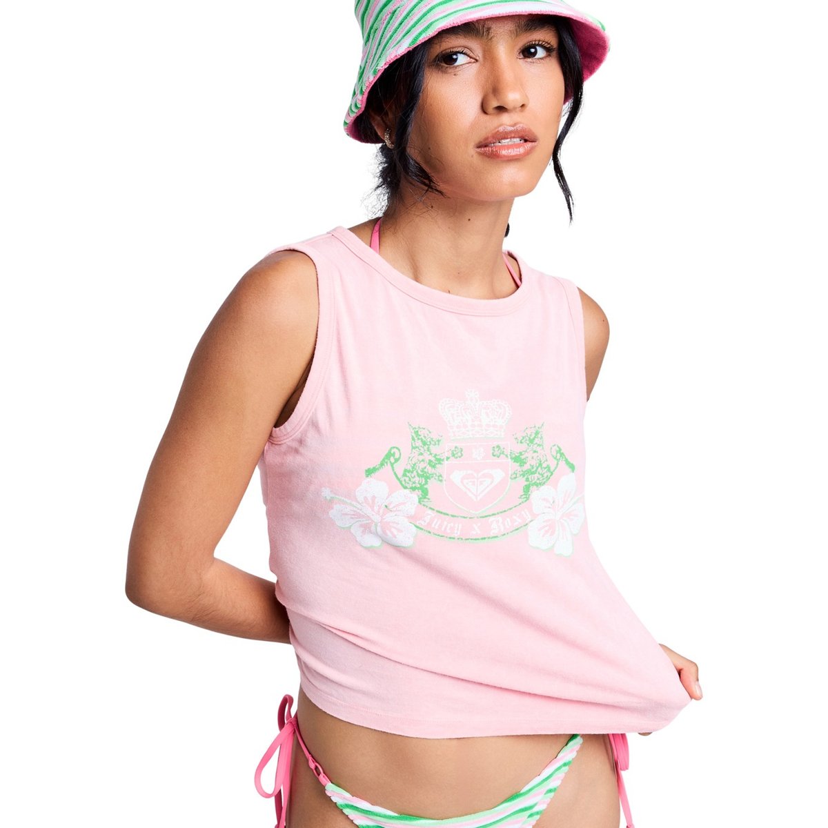 T-Shirt, manches courtes, col rond, . rose candy pink, ROXY