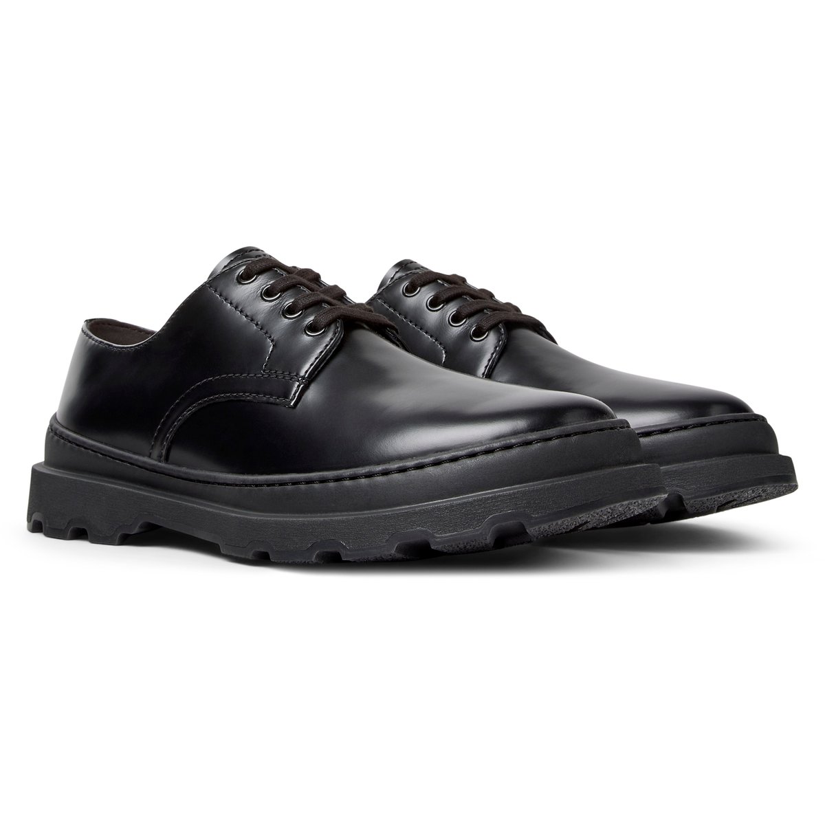 Derbies Brutus+ cuir noir, CAMPER