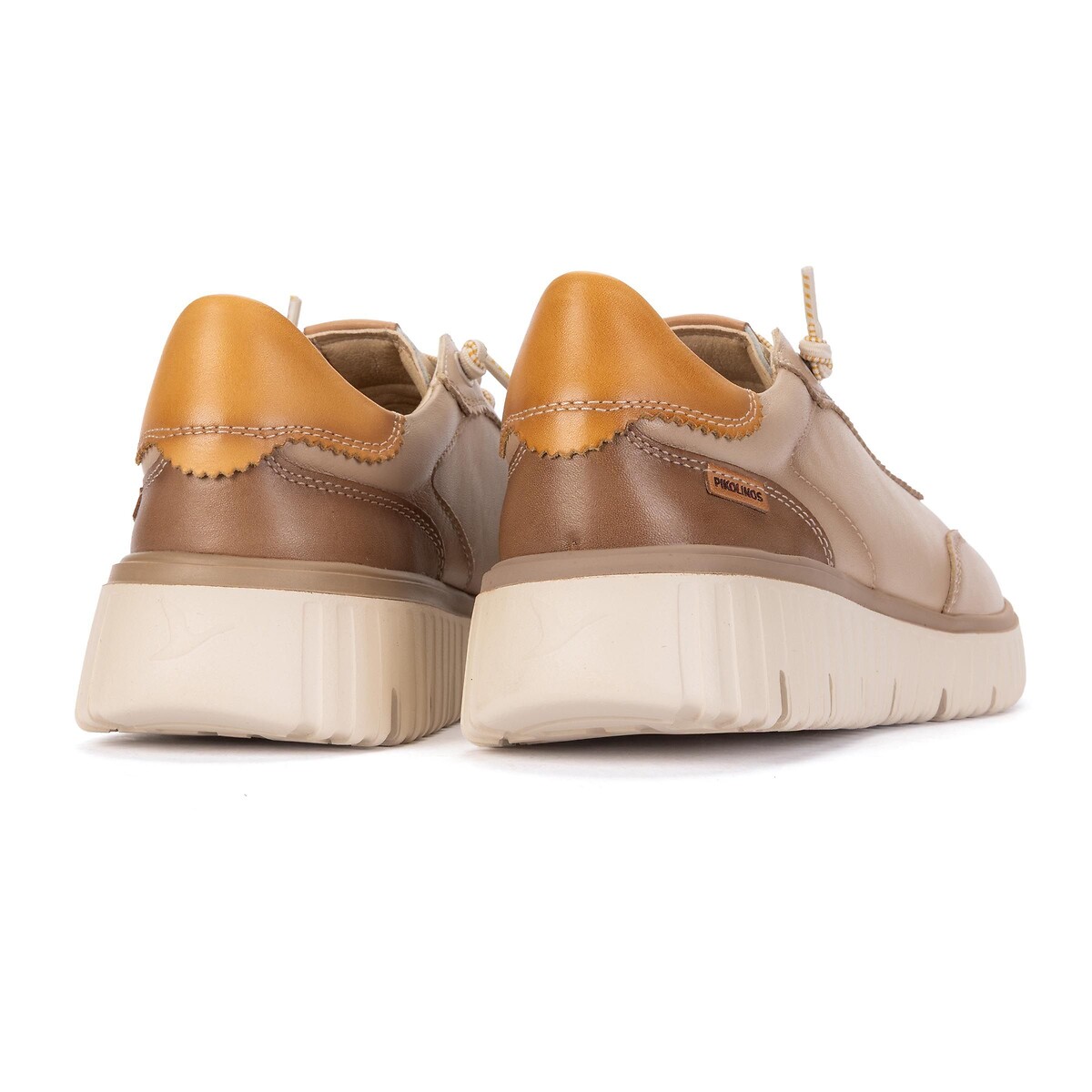 Sneaker, elastische Schnürsenkel, SEGOVIA cognac, PIKOLINOS