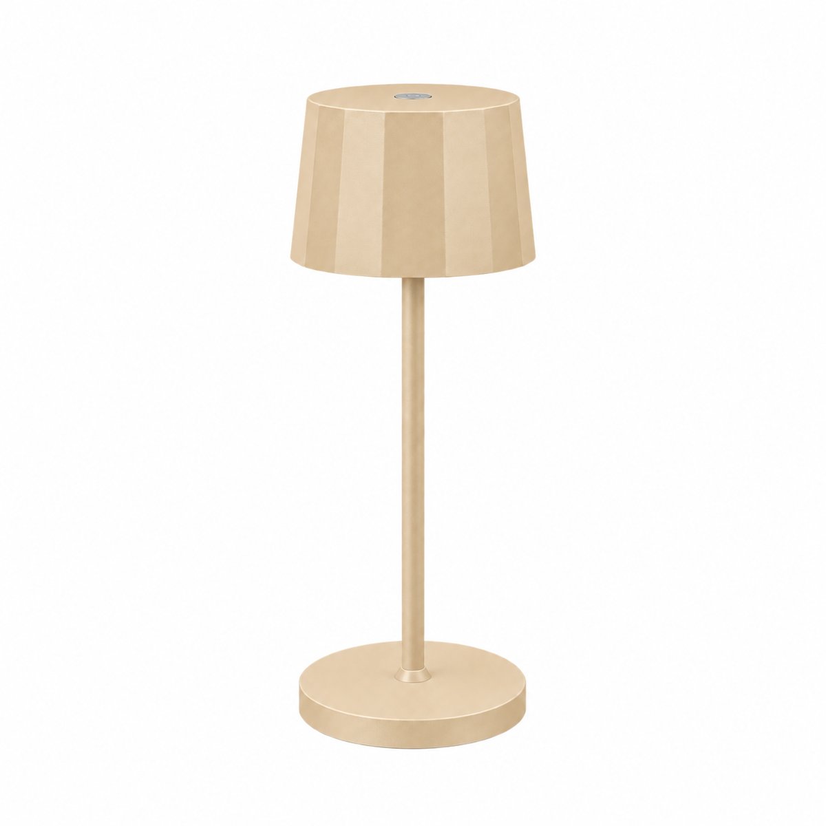 Lampe à poser LED sans fil rechargeable H 20 cm, métal, FACET sable, ALTASSINA