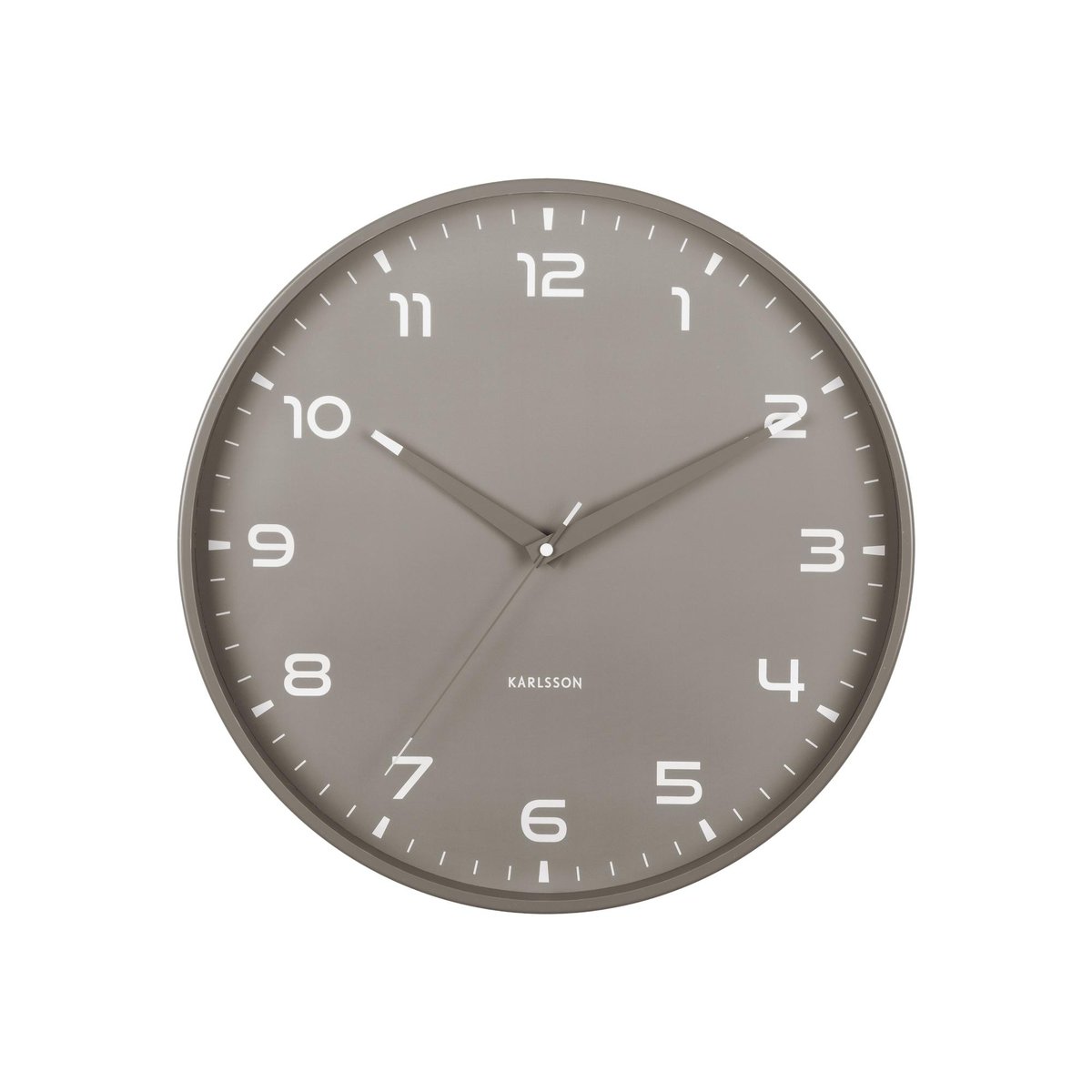 Horloge Murale Aluminium ORGULLO gris foncé, KARLSSON