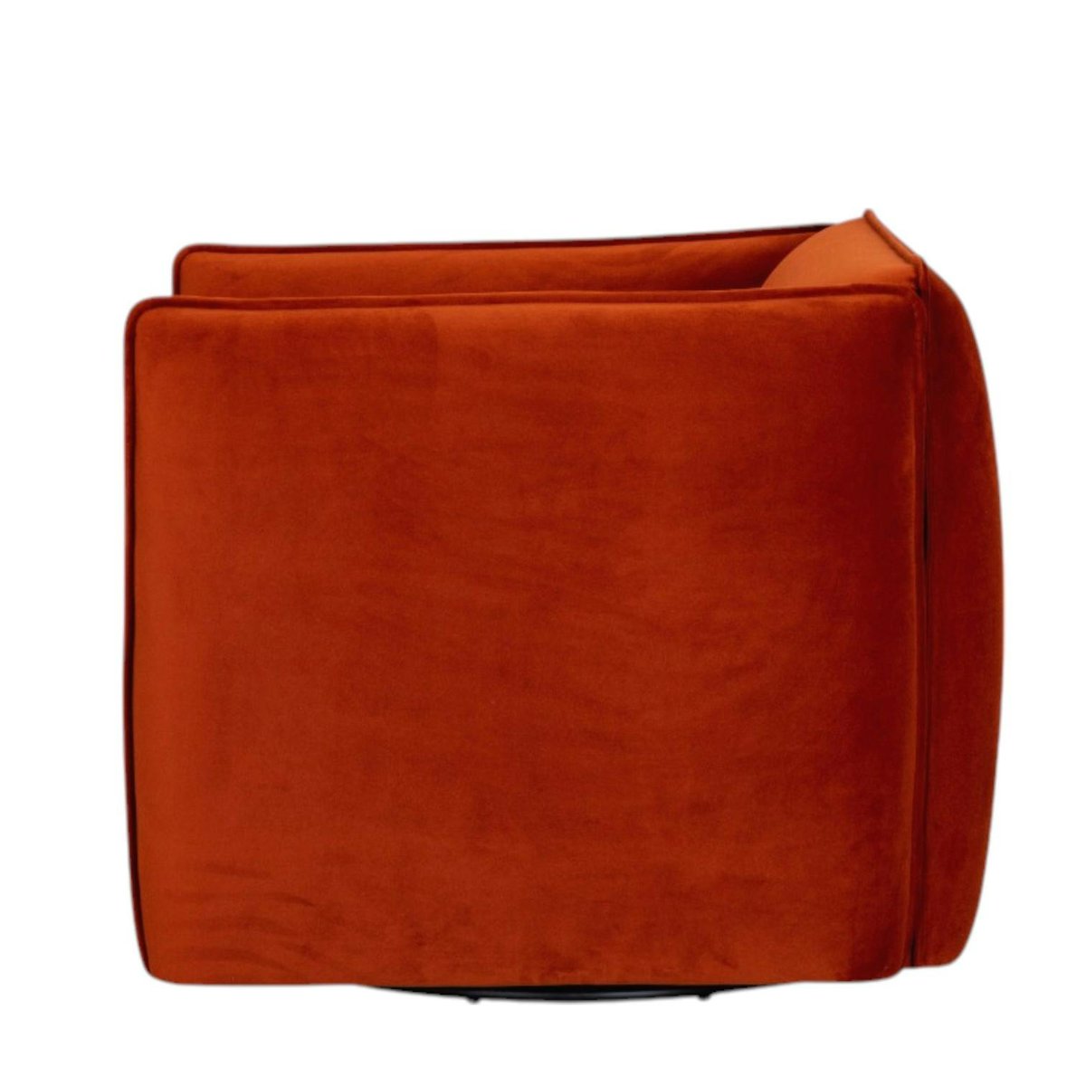 Fauteuil en velours brique SOFIA rouge, PIER IMPORT