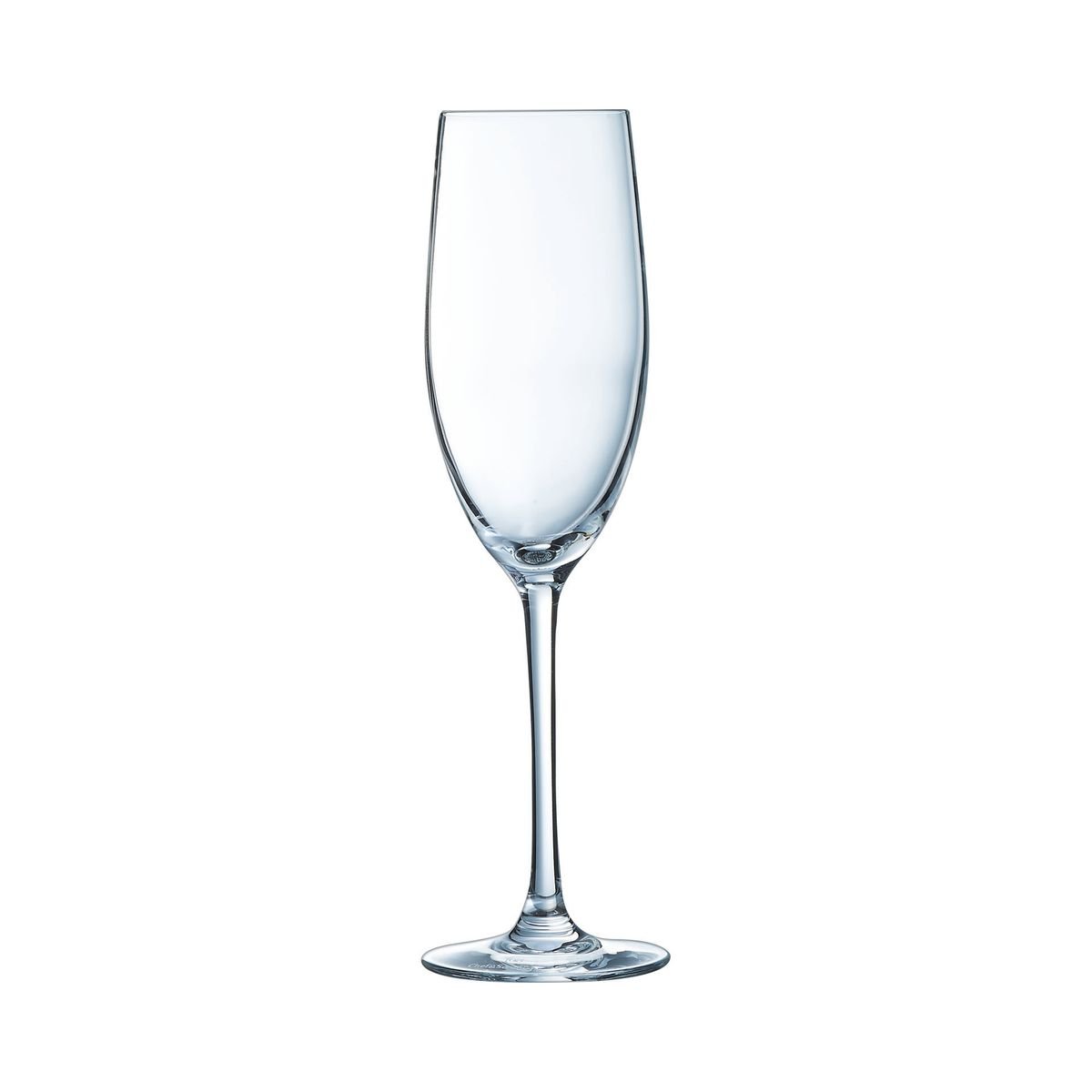 Lot de 6 flûtes à champagne cristallin 24cL, Cabernet transparent, CHEF&SOMMELIER