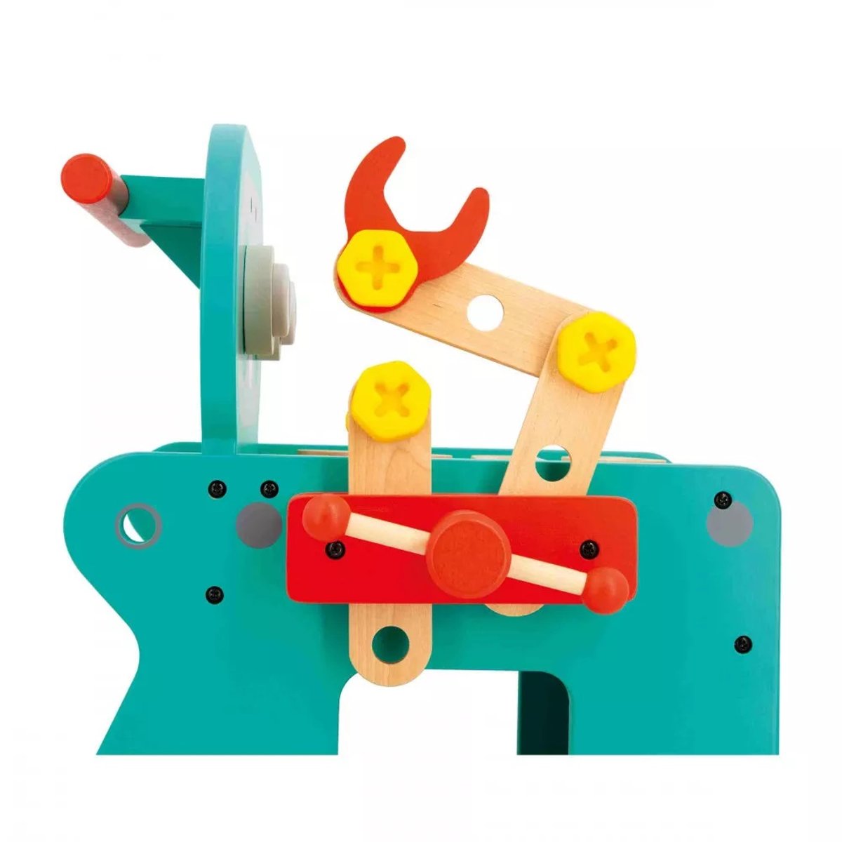 Chariot En Bois Robot multicolore, JANOD