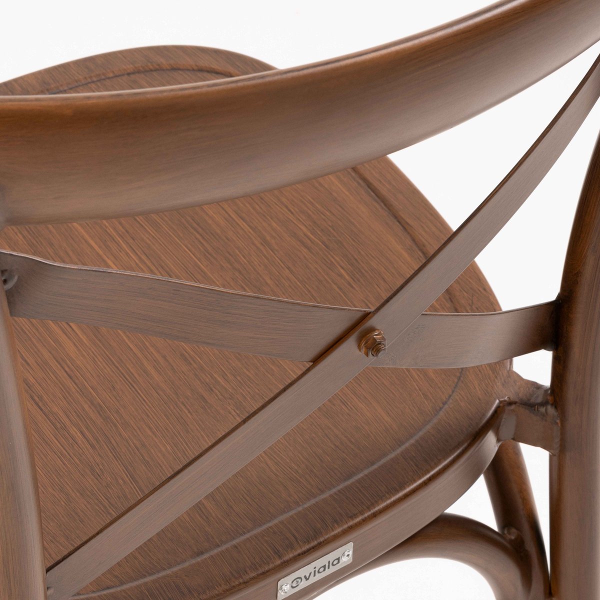 Chaise haute de terrasse en aluminium, SINTRA bois, OVIALA