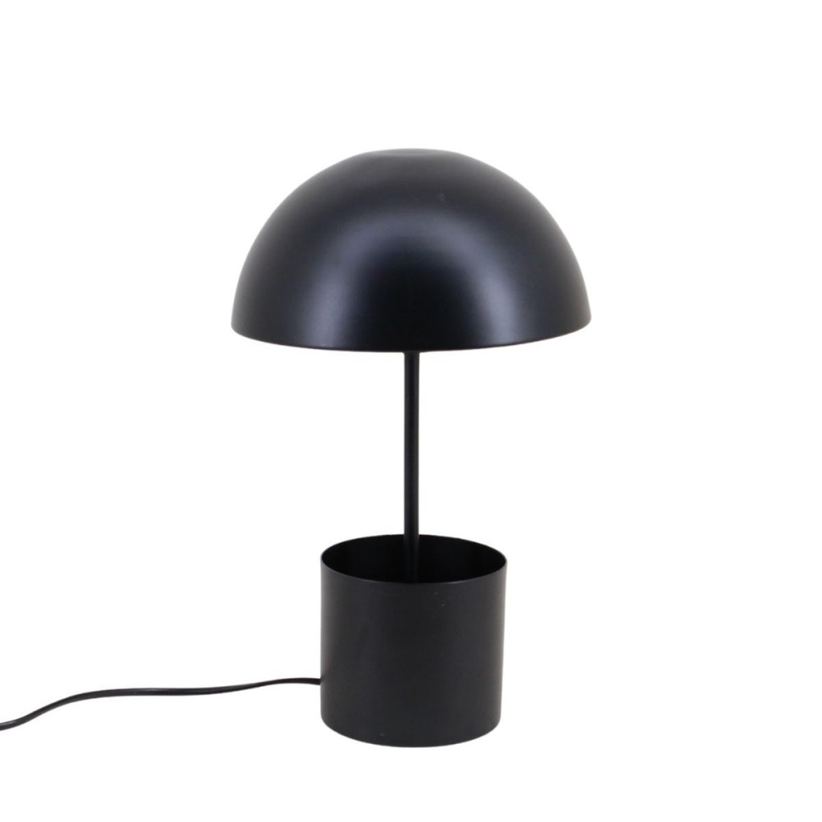 Lampe à poser champignon en métal noir 37cm noir, ORNAMI