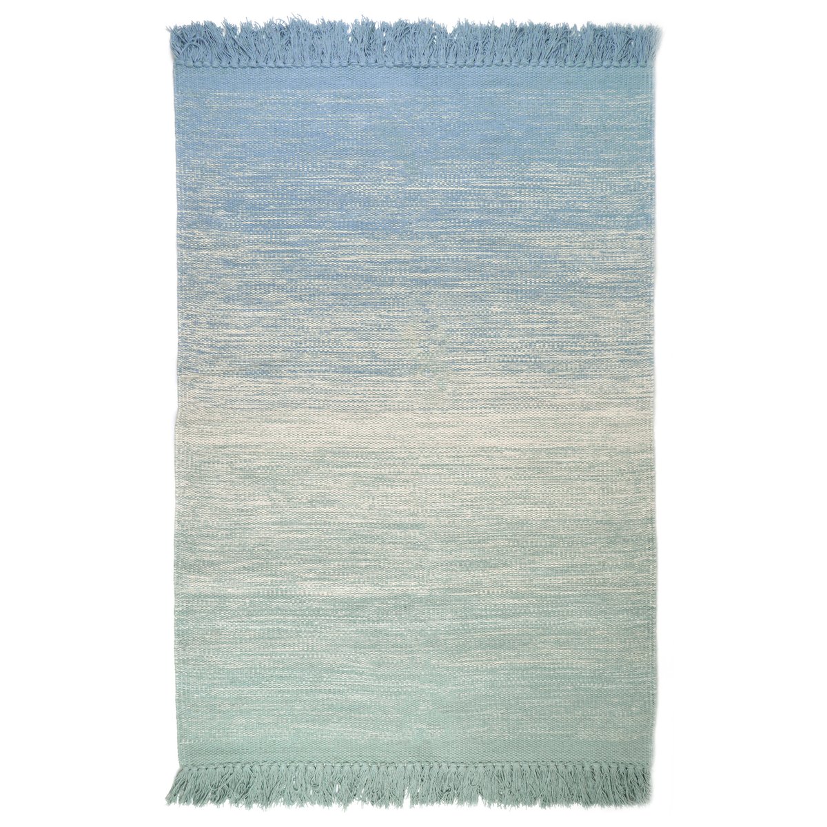 Tapis chambre enfant coton KIRTHY bleu vert, NATTIOT