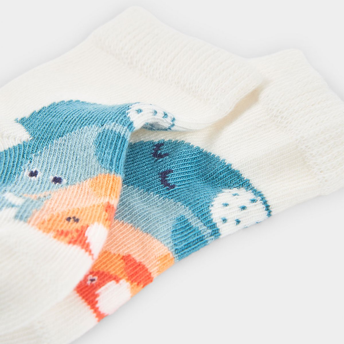 Pack de chaussettes bébé en coton orange, BOBOLI