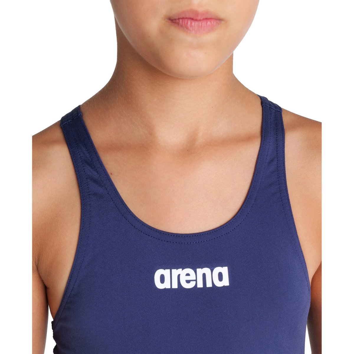 Maillot une pièce Team Swim Tech Solid navy-white, ARENA