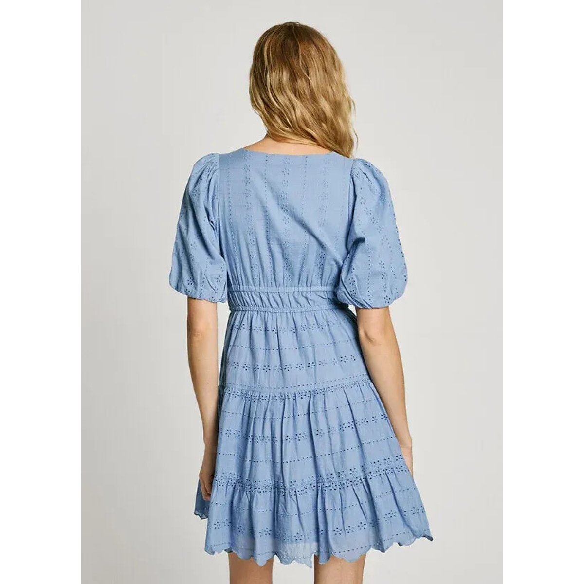 Mini Dress with Balloon Sleeves ecru , PEPE JEANS