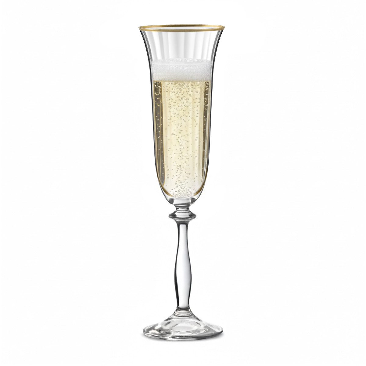 Lot de 6 flûtes à champagne 19 cl - ALTESSE doré, MEDARD DE NOBLAT