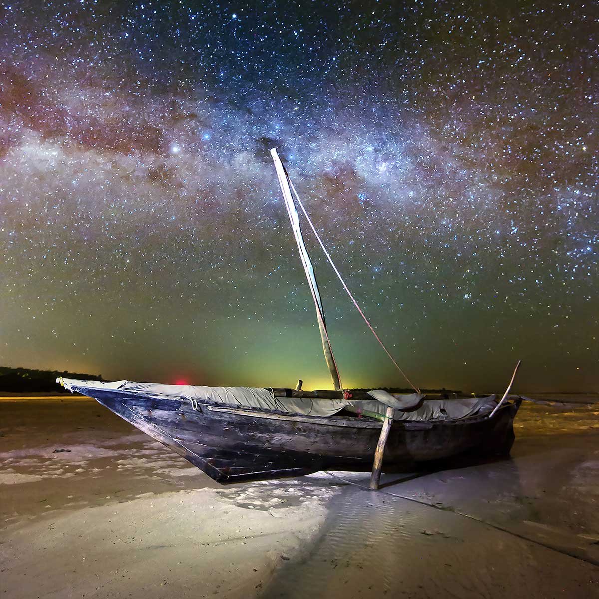 Tableau zanzibar boat tableau alu dibond, HEXOA