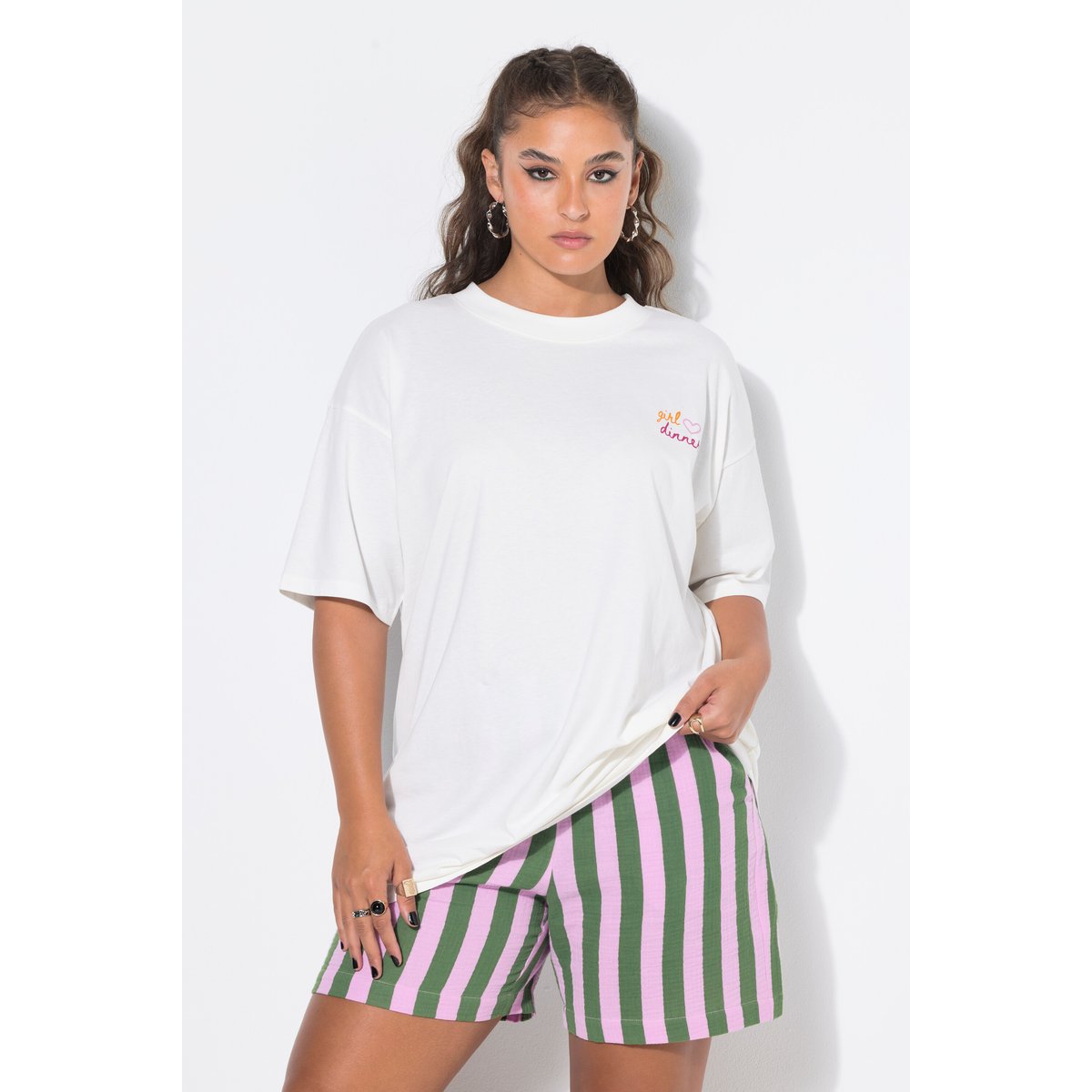 T-shirt oversize blanc cassé, STUDIO UNTOLD