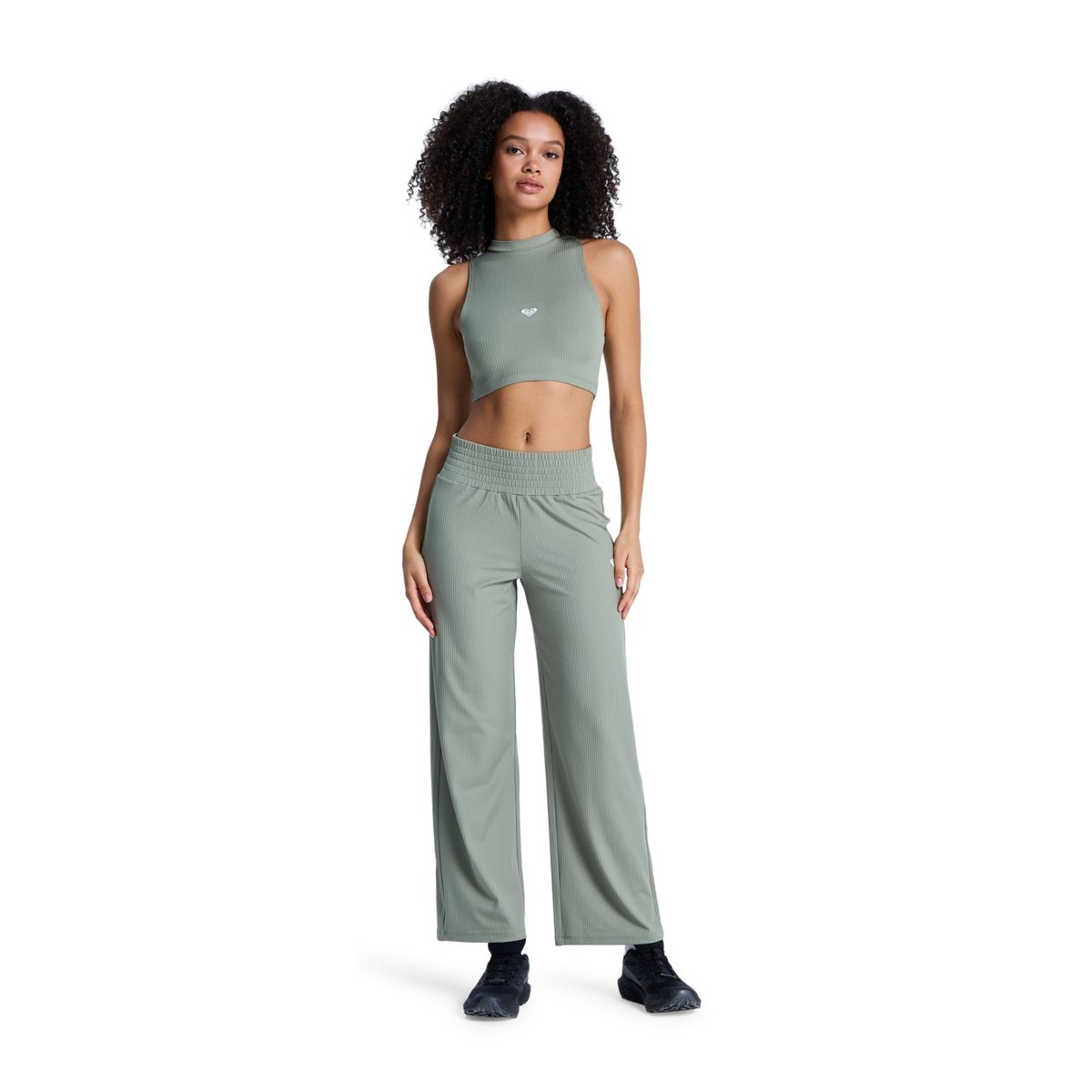 Pantalon de sport RISE & VIBE. vert oil green, ROXY