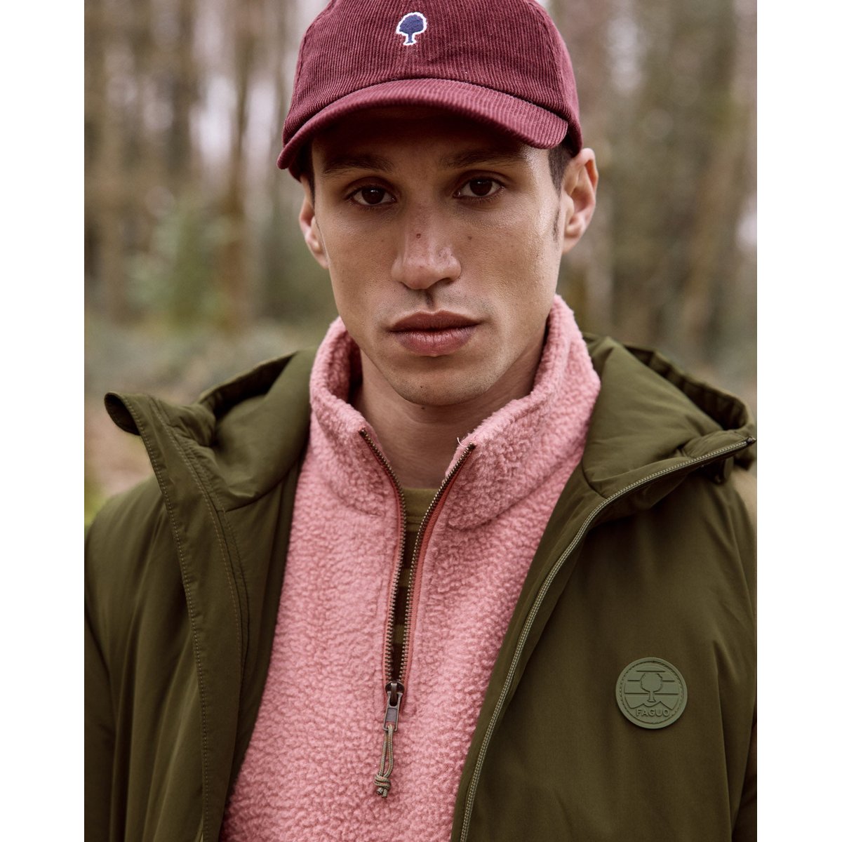 Parka polyester MONTAUD vert olive, FAGUO