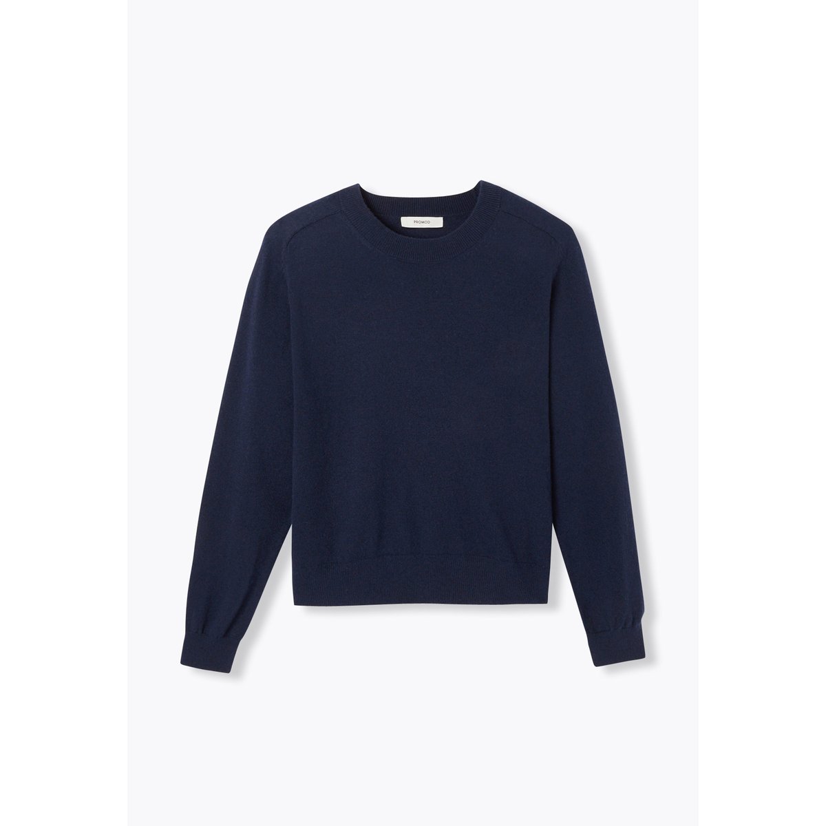 Pull fin en laine mélangée marine, PROMOD