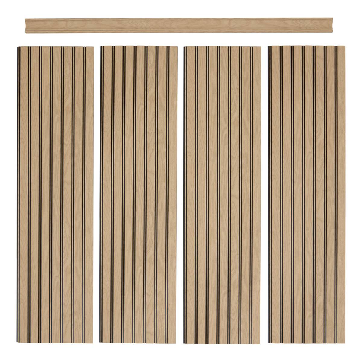 Lot de 4 panneaux de soubassement BENY beige, ATMOSPHERA