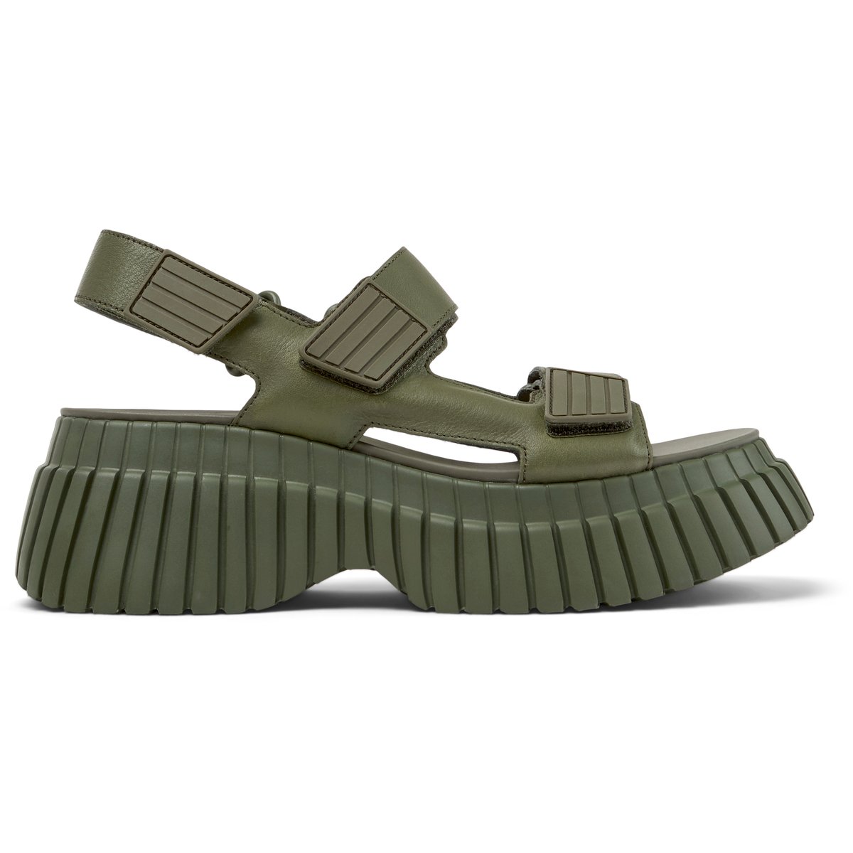 Sandales BCN cuir vert moyen, CAMPER