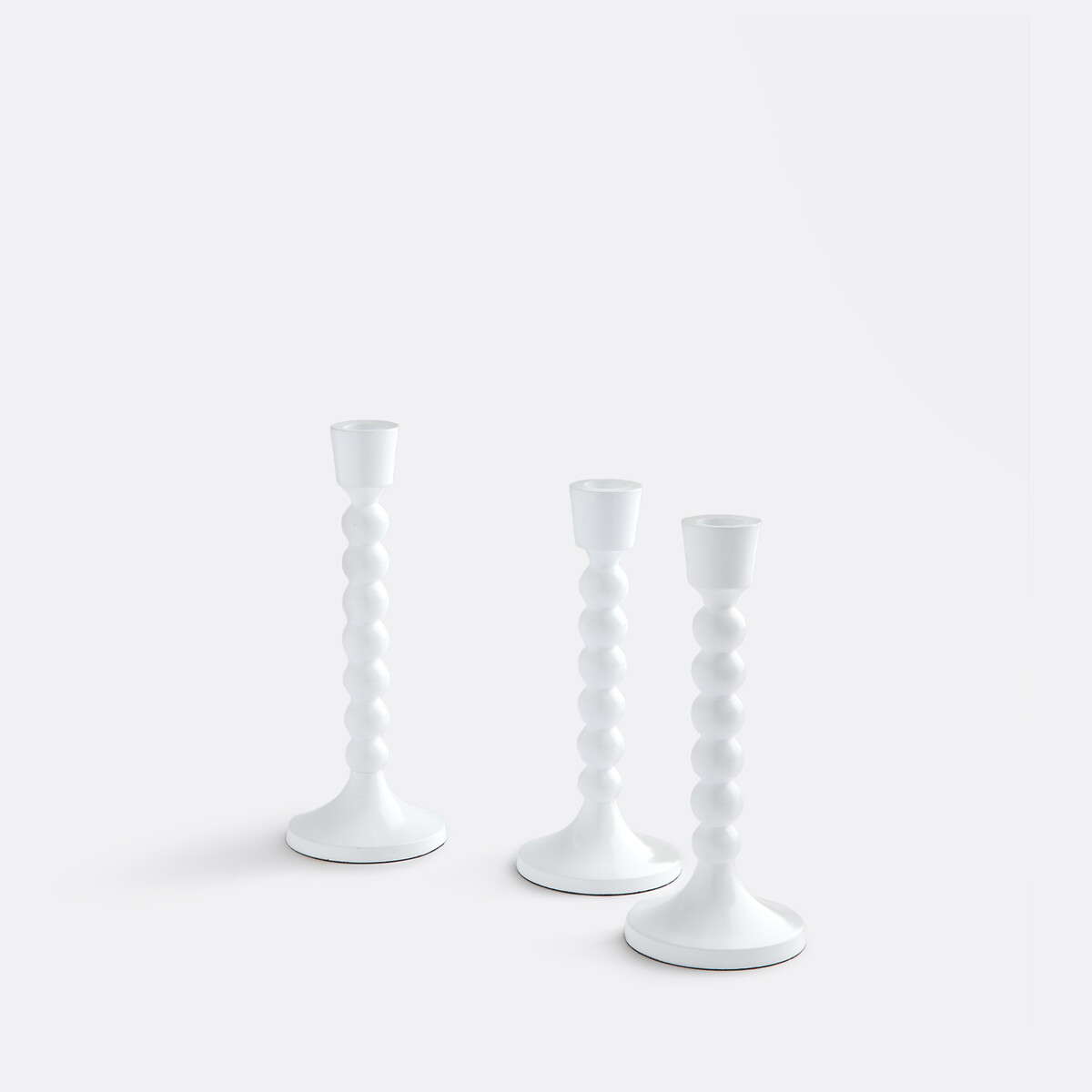 Lot de 3 bougeoirs, Riya blanc, LA REDOUTE INTERIEURS