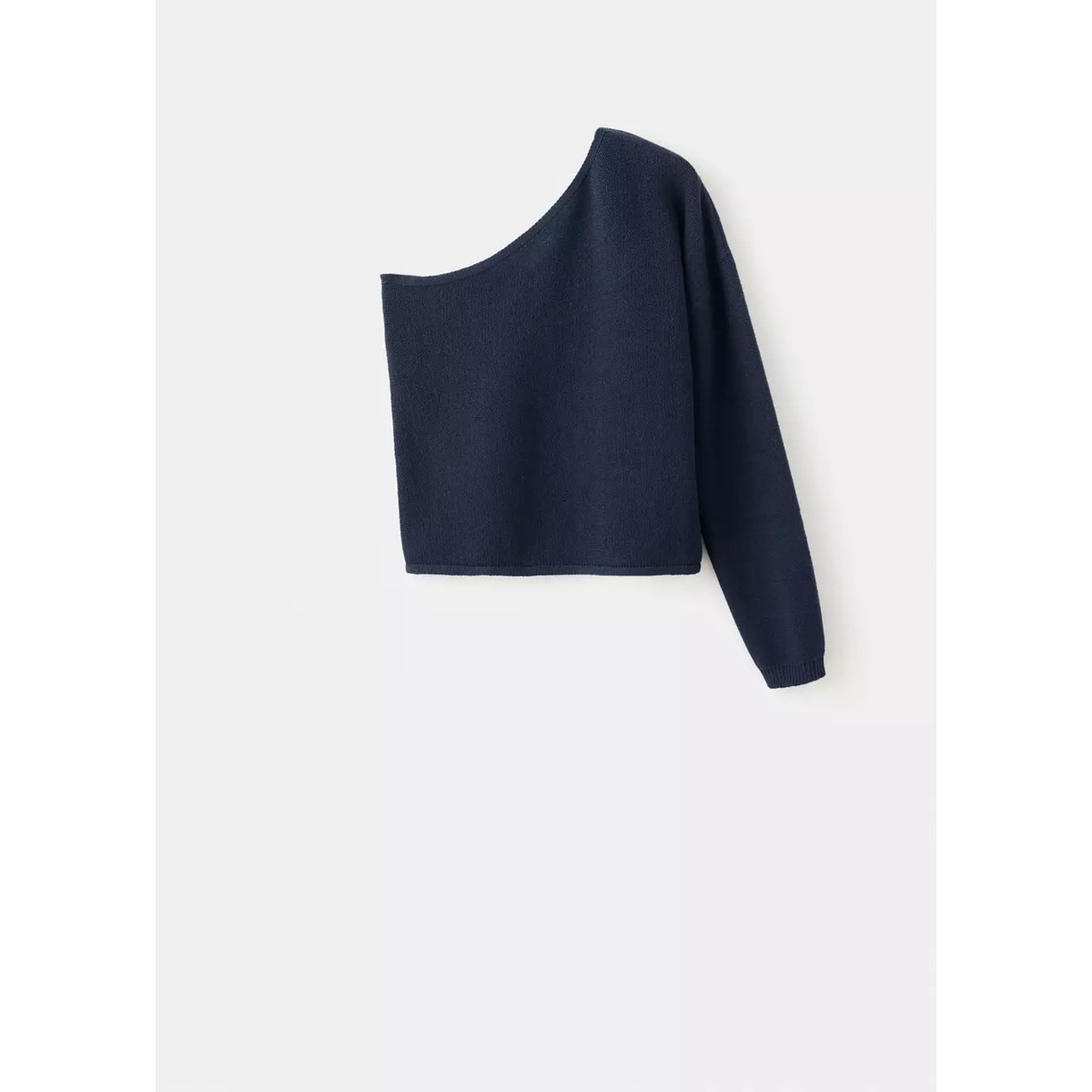 Pull-over maille asymétrique bleu marine, MANGO TEEN