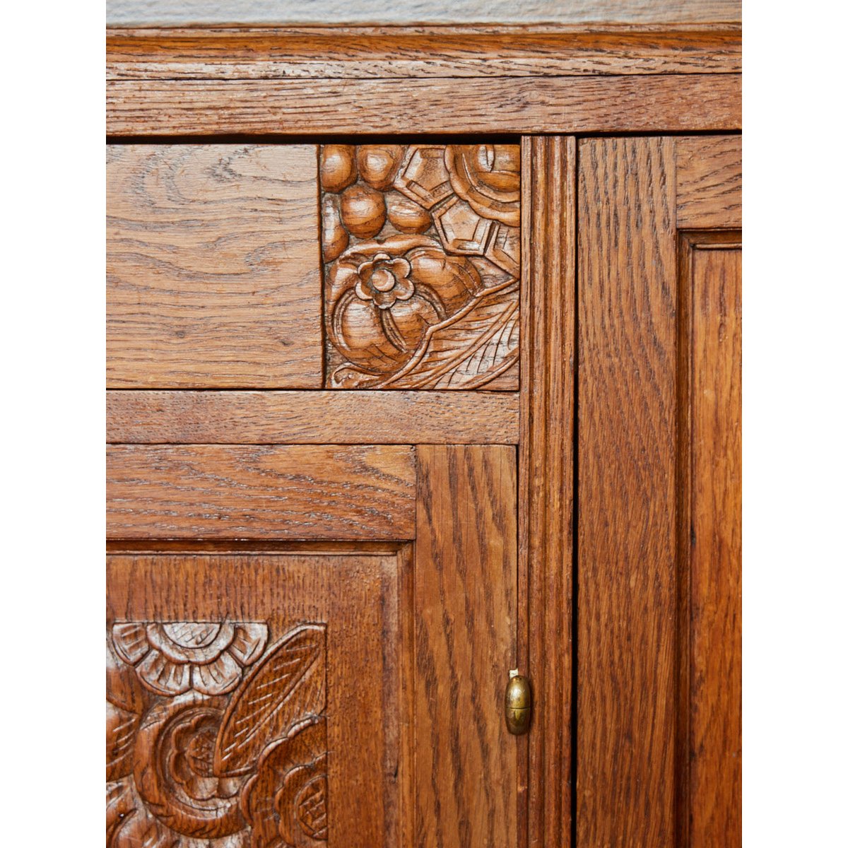 Grand buffet Art déco en bois Gilbert N°1718 - Bon état bois clair, DEBONGOUT