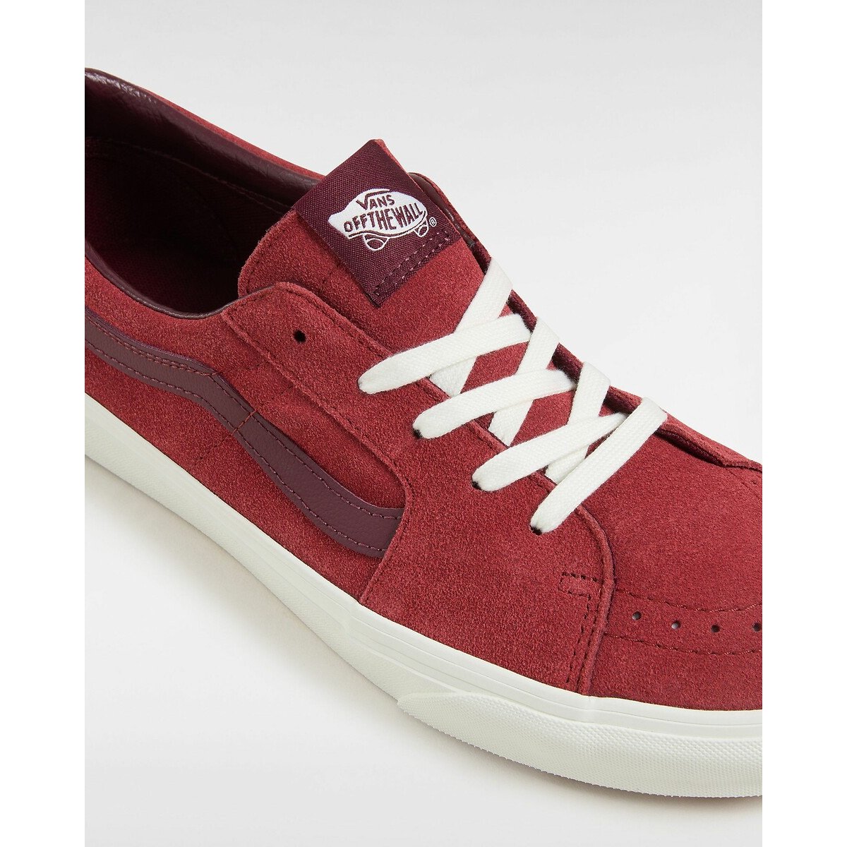 Baskets cuir SK8-Low rouge, VANS