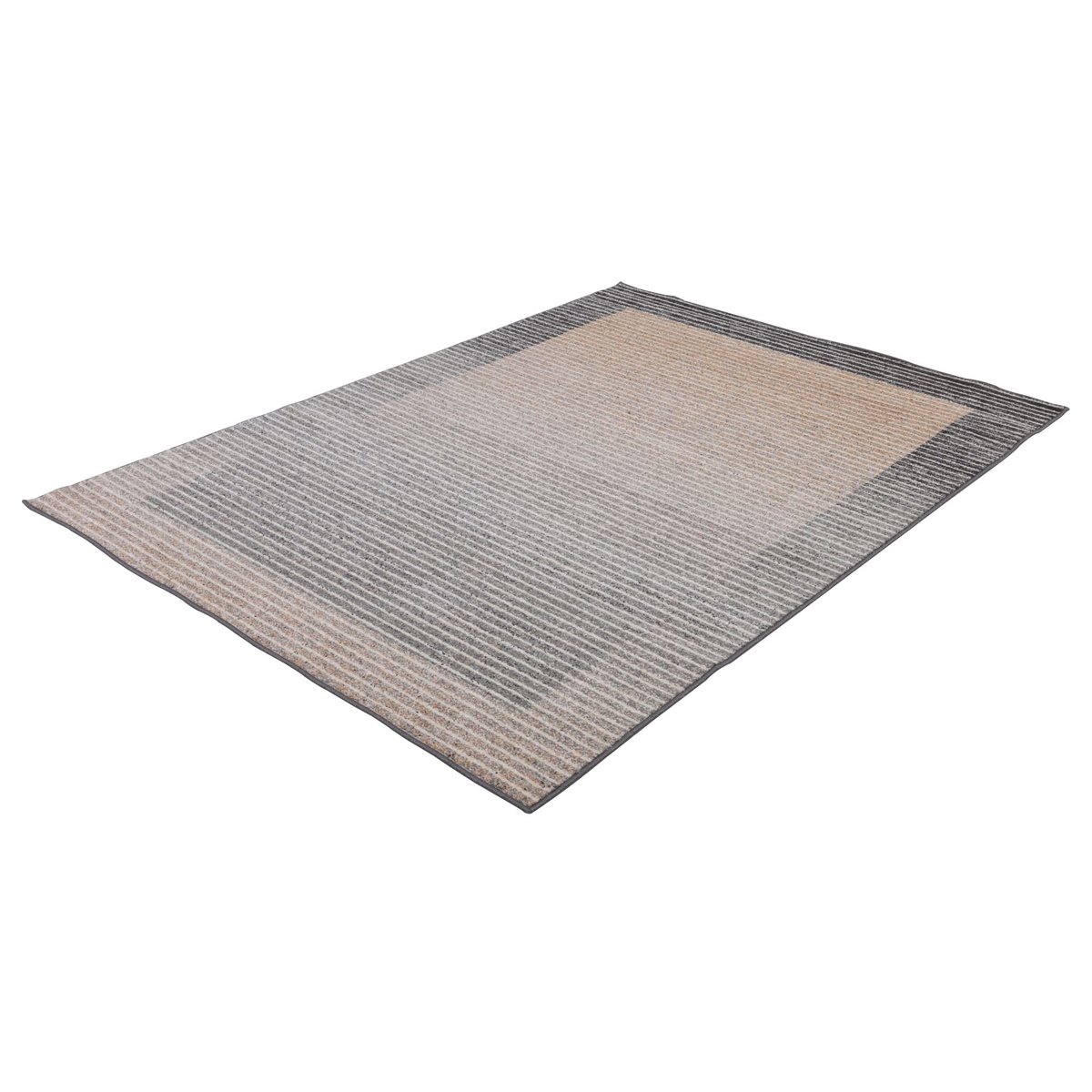 Tapis salon Florentine tufté main épais naturel marron, GINO FALCONE
