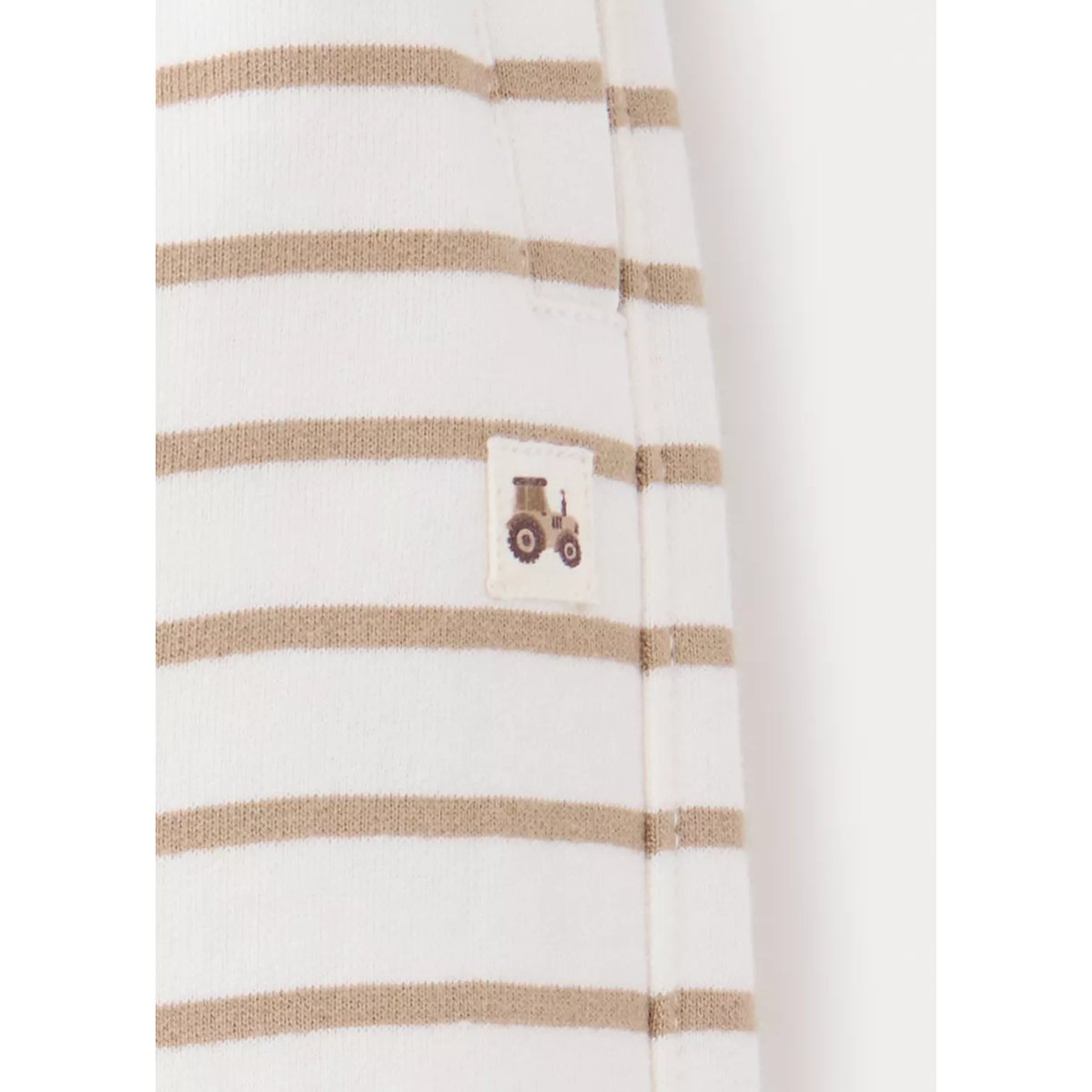 Pantalon de jogging rayures blanc cassé, MANGO BABY