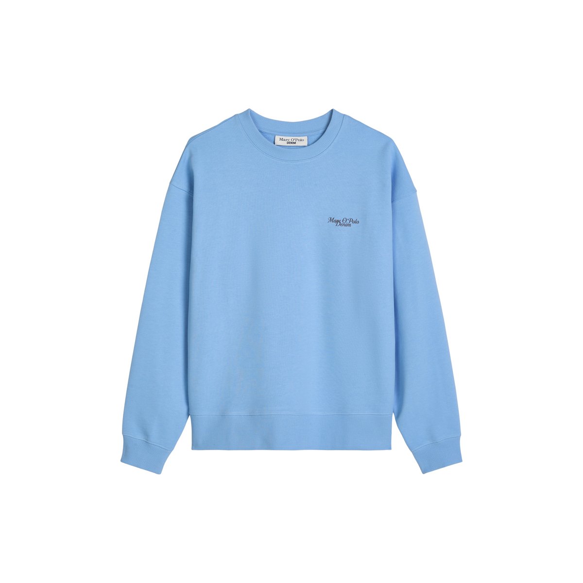 Sweat-shirt oversize en French Terry doux bleu moyen, MARC O’POLO DENIM