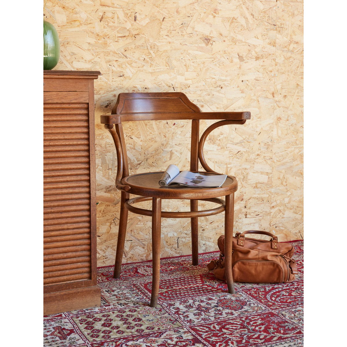 Fauteuil Thonet en bois Ernest N°961 - Bon état bois foncé, DEBONGOUT