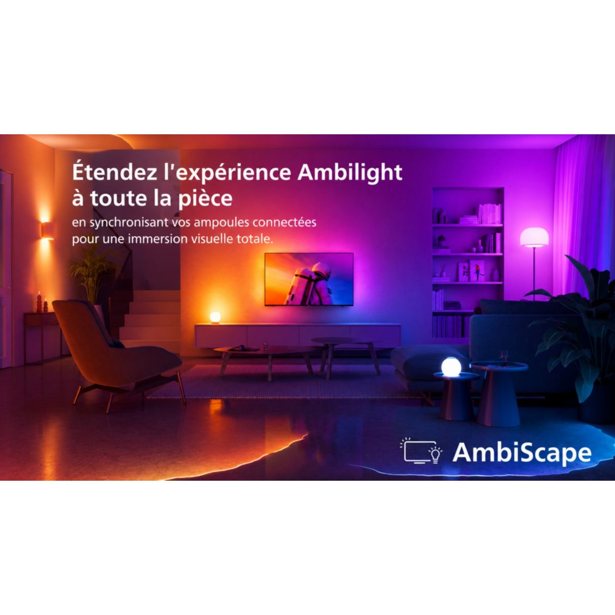 TV OLED 65OLED811 (2026) 65" (164 cm) 4K Ultra HD - Expérience Cinéma & Gaming, 120Hz, Ambilight, Smart TV couleur unique, PHILIPS