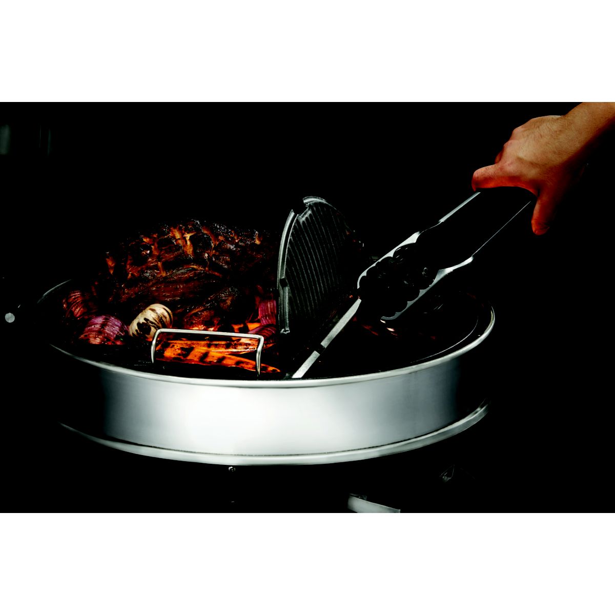 Barbecue charbon Kettle PRO noir sur pieds 47cm noir, NAPOLEON