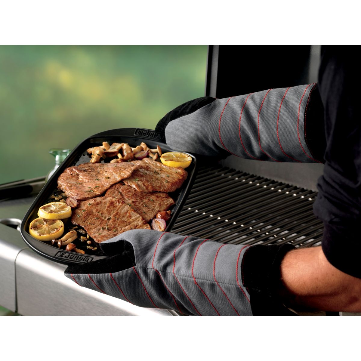 Plancha pour barbecue céramique PM pour charbon & gaz noir, WEBER