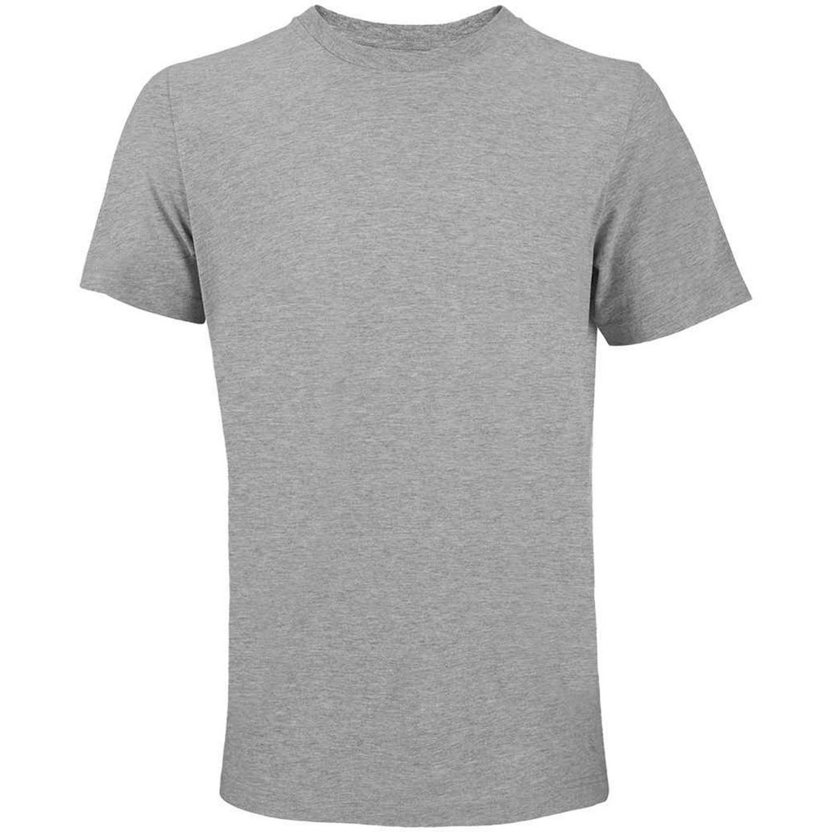 T-shirt chiné manches courtes gris clair, SOLS