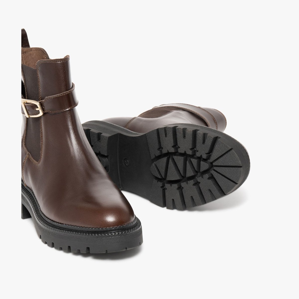 Boots À Talon en cuir MARLY marron, BOCAGE