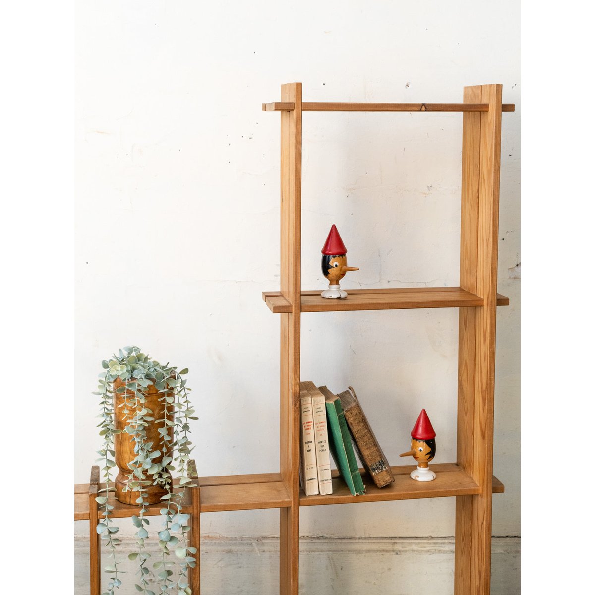 Étagère murale en bois en forme de L Isabelle N°363 - Bon état bois clair, DEBONGOUT
