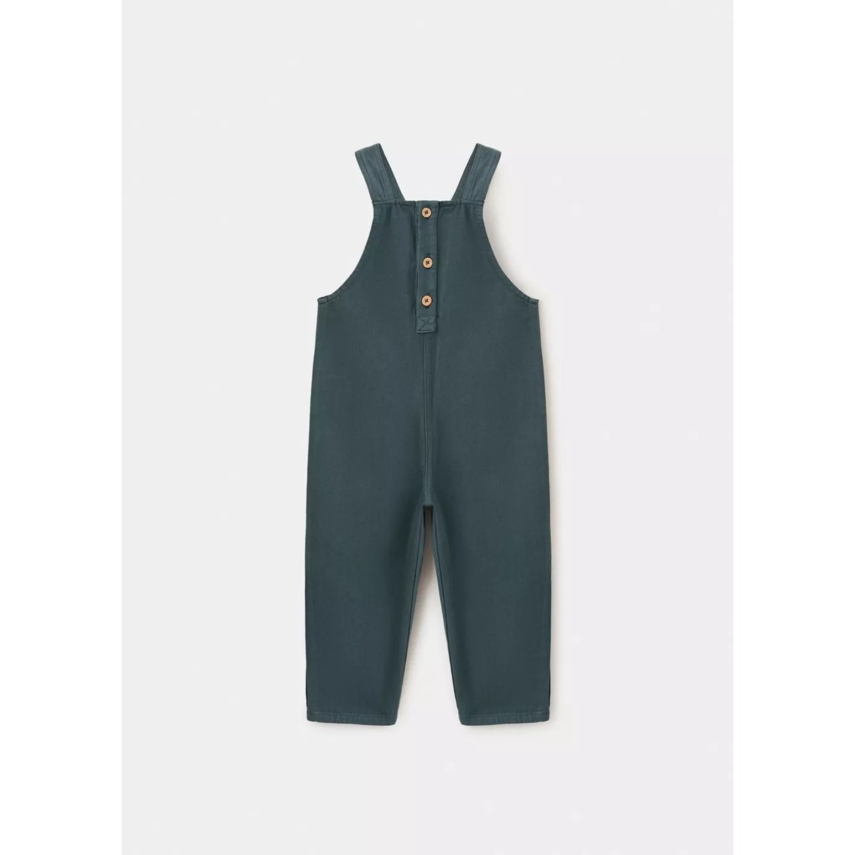 Salopette en coton vert, MANGO BABY